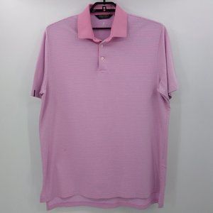 Polo Golf Ralph Lauren XL Shirt Pink Blue Stripe